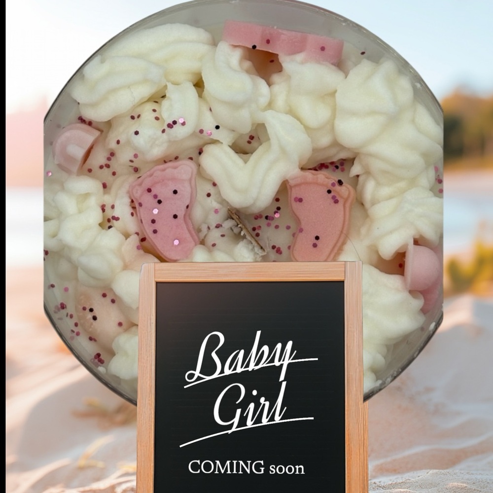 Baby girl or Baby boy Candle 24oz handmade candle Bohemia…MADE TO ORDER - Picture 1 of 4